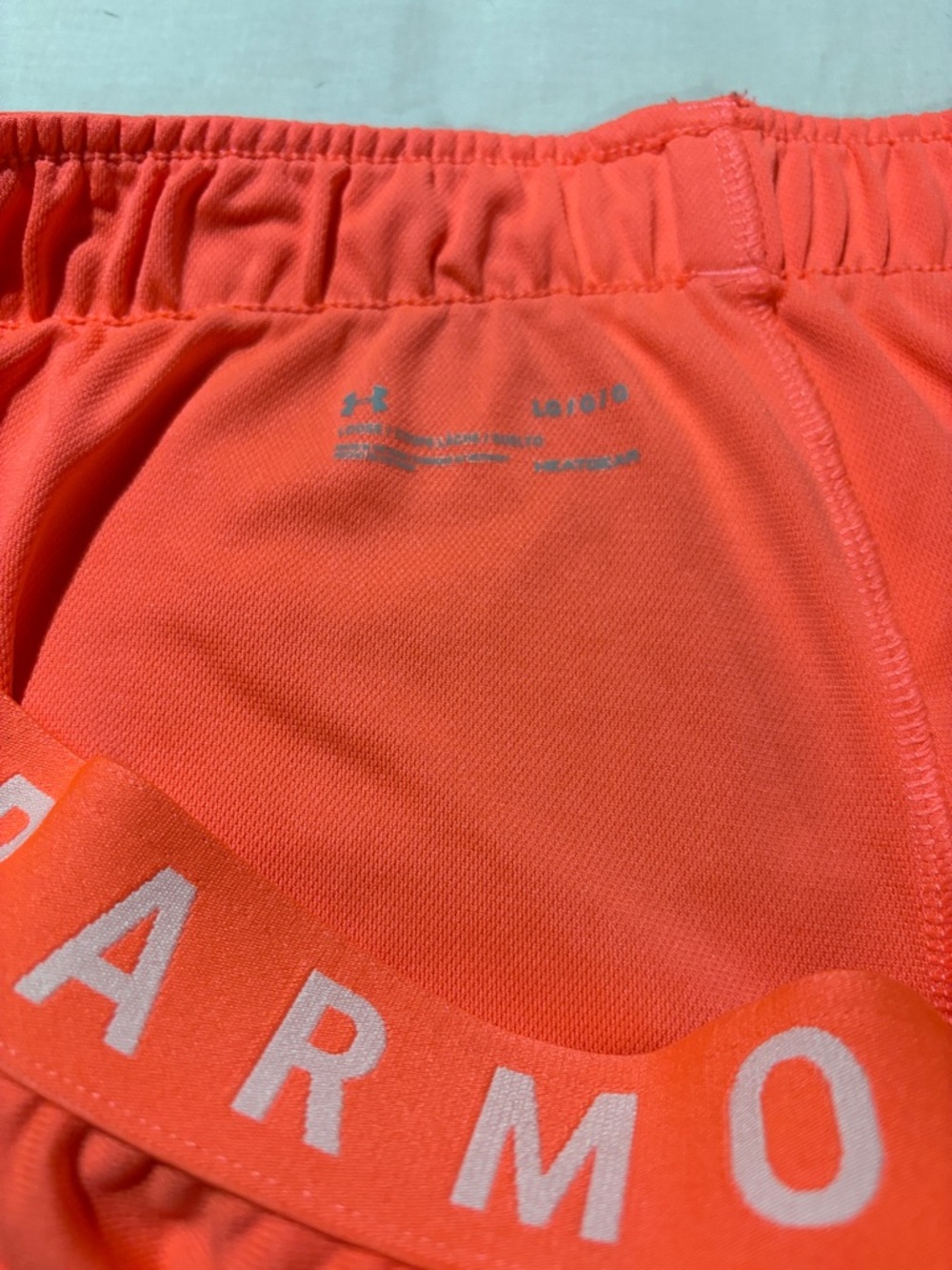 Under Armour Coral Athletic Shorts with Branded Waistband